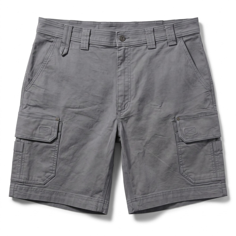 Duluth Trading Co 40 Gray DuluthFlex Fire Hose Cargo Shorts Casual 9" Mens NWT